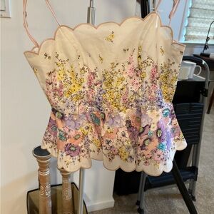 Zimmermann floral peplum top